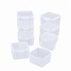 3.5 Small Square Box Anti-Noise Earplug Box Cordless Earplug Storage Box One-Piece Small Plastic Box Pp Transparent Plastic Empty Box