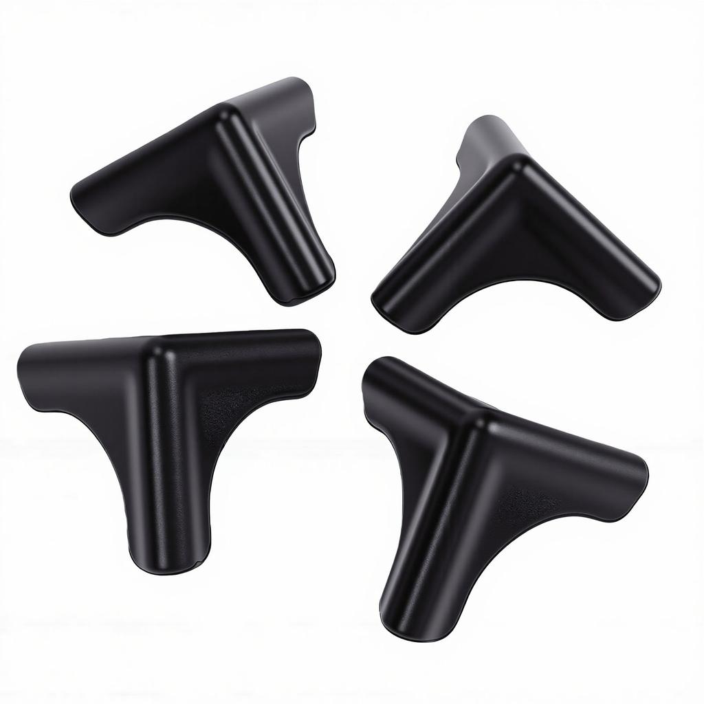 4pcs Silicone Corner Guards Corner Protectors Soft Rugged Self Adhesive   Covers for Table Desk Kitchen Cabinet