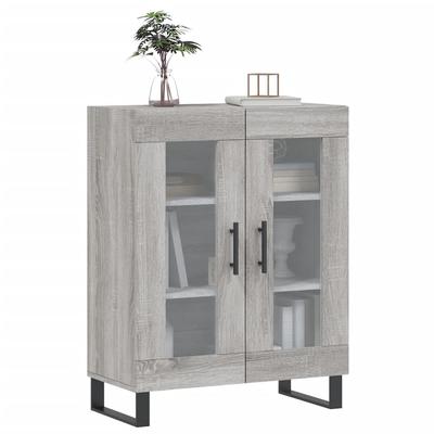 Sideboard Gray Sonoma 69.5 X 34 X 90 Cm Particle Board