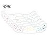 Water Transfer Makeup Patches 6Pcs Holographic Freckle Stickers, Shimmer Temporary Face Tattoos with Waterproof Easy Application Transfers Adhesive,
