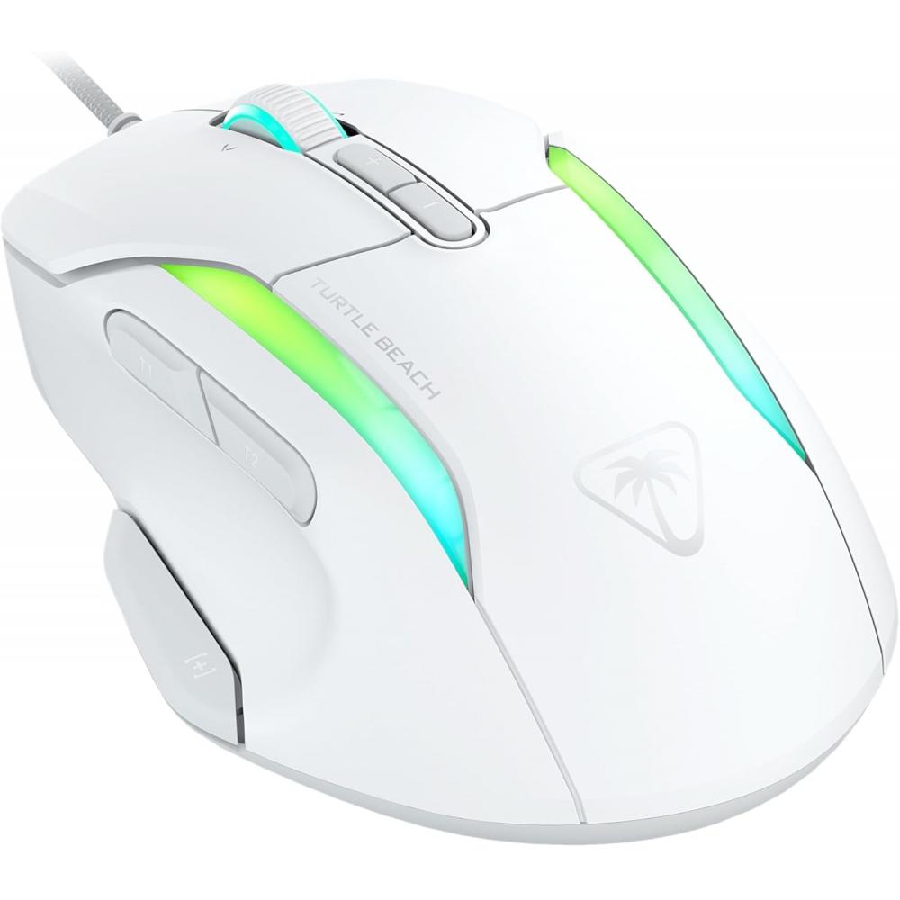 Turtle Beach Wired Gaming Mouse 26k Dpi Sensor Mmo Rts Macro Kone Ii White