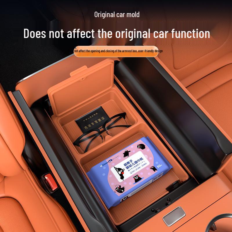 Compatible with 25 Models: AITO M8 Center Console Armrest and Lower Storage Box Accessories