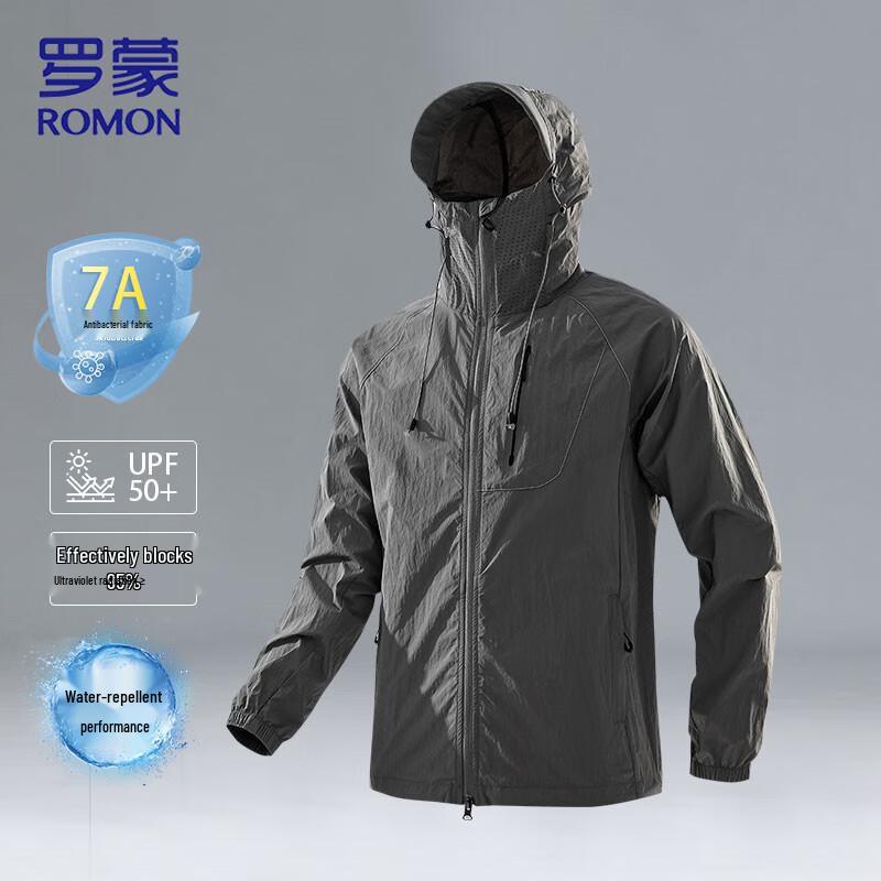 ROMON Men s Lightweight Hooded UV Protection Jacket 3XL
