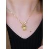 Women's Ethnic Longevity Lock Necklace - Chinese Style Fu Lock Clavicle Chain Choker, Douyin Trend, Elegant Neck Chain.