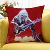 I-Iron Run For Your M-Maiden   Various Sizes Square Pillow Case For Car Home Bedchamber Decor