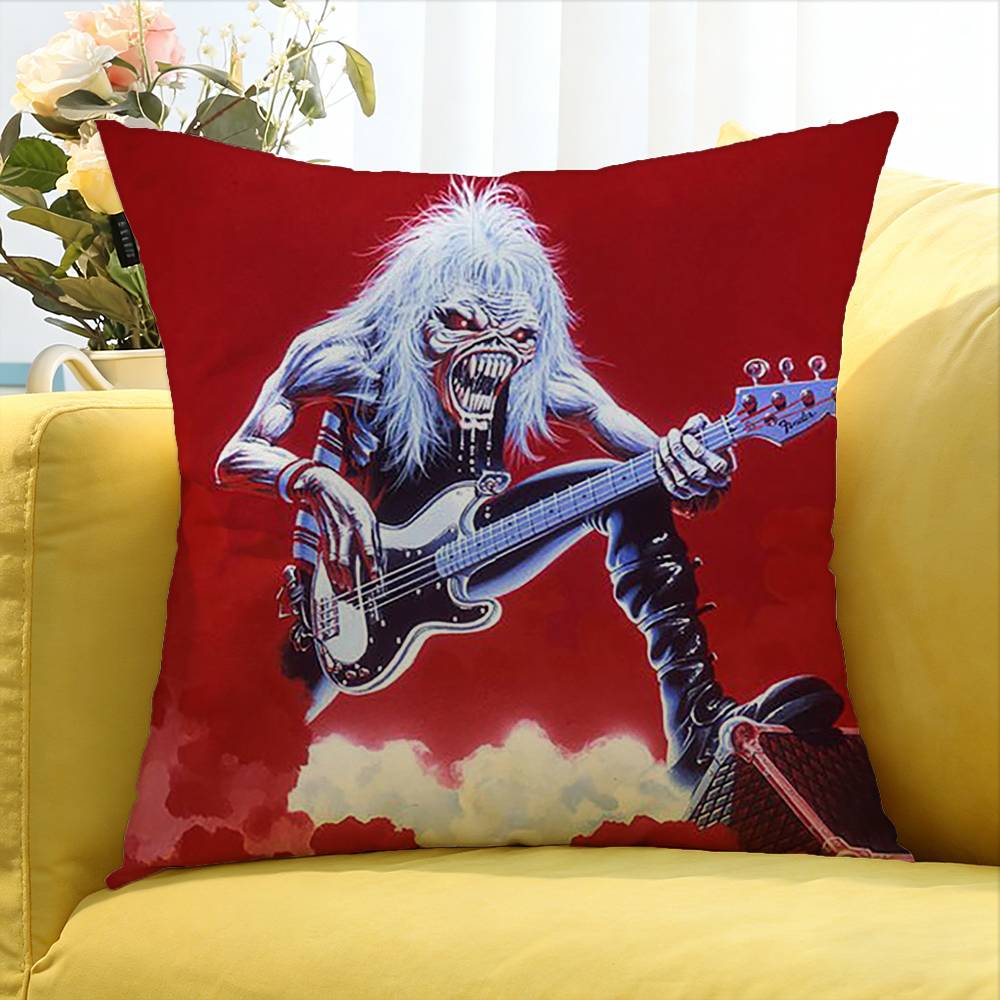I-Iron Run For Your M-Maiden   Various Sizes Square Pillow Case For Car Home Bedchamber Decor