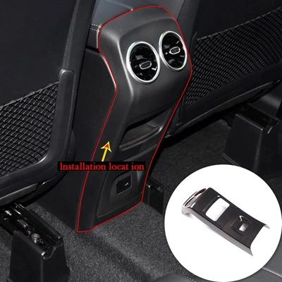Koolstofvezel Stijl Auto Achter Airconditioning Uitlaat Cover Sticker Geschikt Voor Mercedes Benz B-Klasse W247 GLB X247 GLA H247 -2022