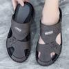 Sandals men's 2025 new dual-purpose bag head driving non-slip soft-soled tide slippers beach holes wear outdoor sandals