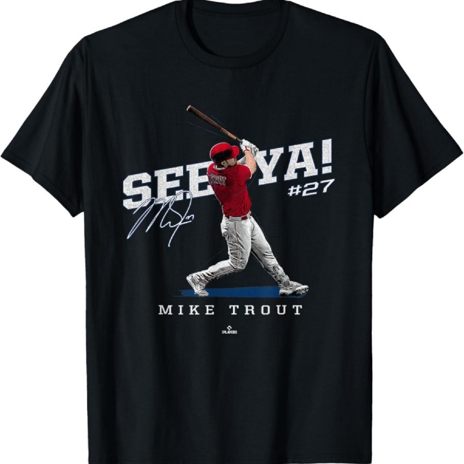 See Ya! Mike Trout Los Angeles MLBPA T-Shirt S