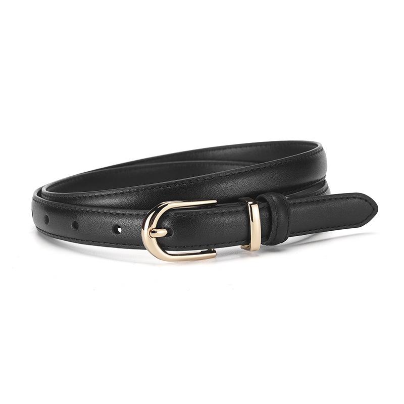 First-layer cowhide women s belt, genuine leather women s belt, thin belt 100cm