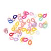 50 Pcs Chain Link Colorful Detachable Acrylic Open Chain Link DIY Jewelry Making Chain Buckle Decoration Solid Mixed