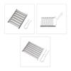 BBQ Hot Dog Grillers Stainless Steel Sausage Roller Rack with Comfort Handle