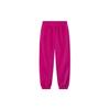 WE11DONE FW23 Logo Fleece Loose Mid-Rise Cuffed Knit Sweatpants Unisex Bottoms Deep-Pink WD-TA3-23-779-U-HP