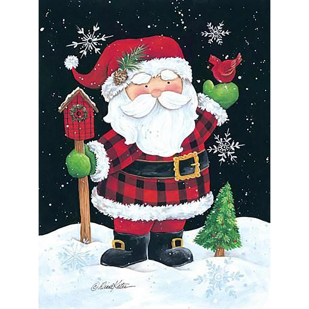 

Полная квадратная алмазная вышивка рождественский подарок Санта-Клаус алмазная живопись мультфильм стразы комплект украшение для дома Full Square (20X30CM)