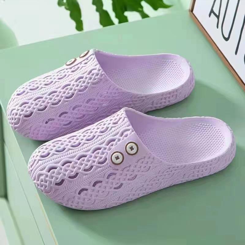 Cool Slippers Women's Summer Does Not Stink of Shit Feeling Flat Bottom Soft Bottom Non-slip Breathable Home Indoor Lazy Shoes Student Shoes