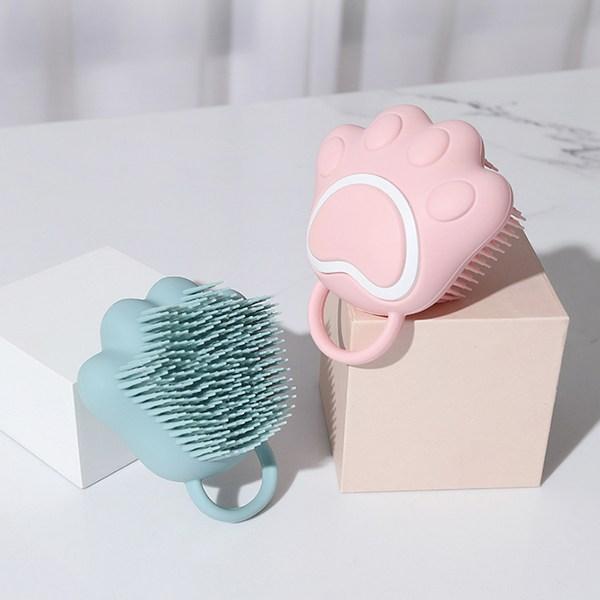 Pastel Pet Pet Pastel Silicone Bath Brush FREE, Blue, 1 Piece, Korean pet shampoo
