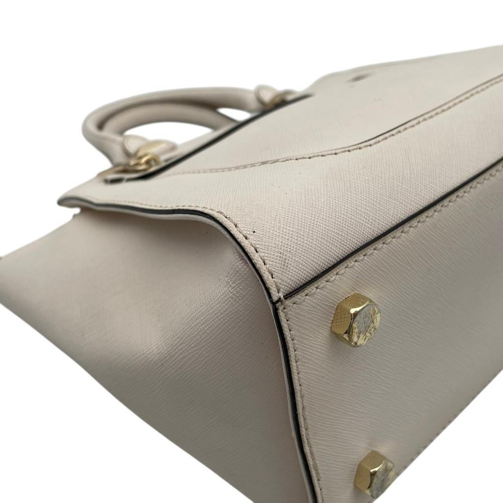 Used Rebecca Minkoff 2-way handbag/shoulder bag Avery AveryHandbag Ivory/black leather Women
