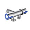 304 Stainless Steel SUS One-In And Two Out Three-way Angle Valve Diverter Washing Machine Special Bathroom Faucet Water Switch