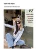 2025 Women's Gray Fur Collar Short Slim Sweatshirt - Petite Korean Style Autumn/Winter Outerwear