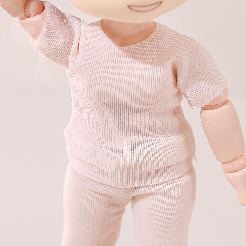 Ob11 Puppe Anti-Färbe-Kleidung Puppen-Unterhemd Hohe Elastizität T-Shirt-Anzug Für Nendoroids Obitsu11 Molly Ymy Gsc 1/12 Bjd Puppe