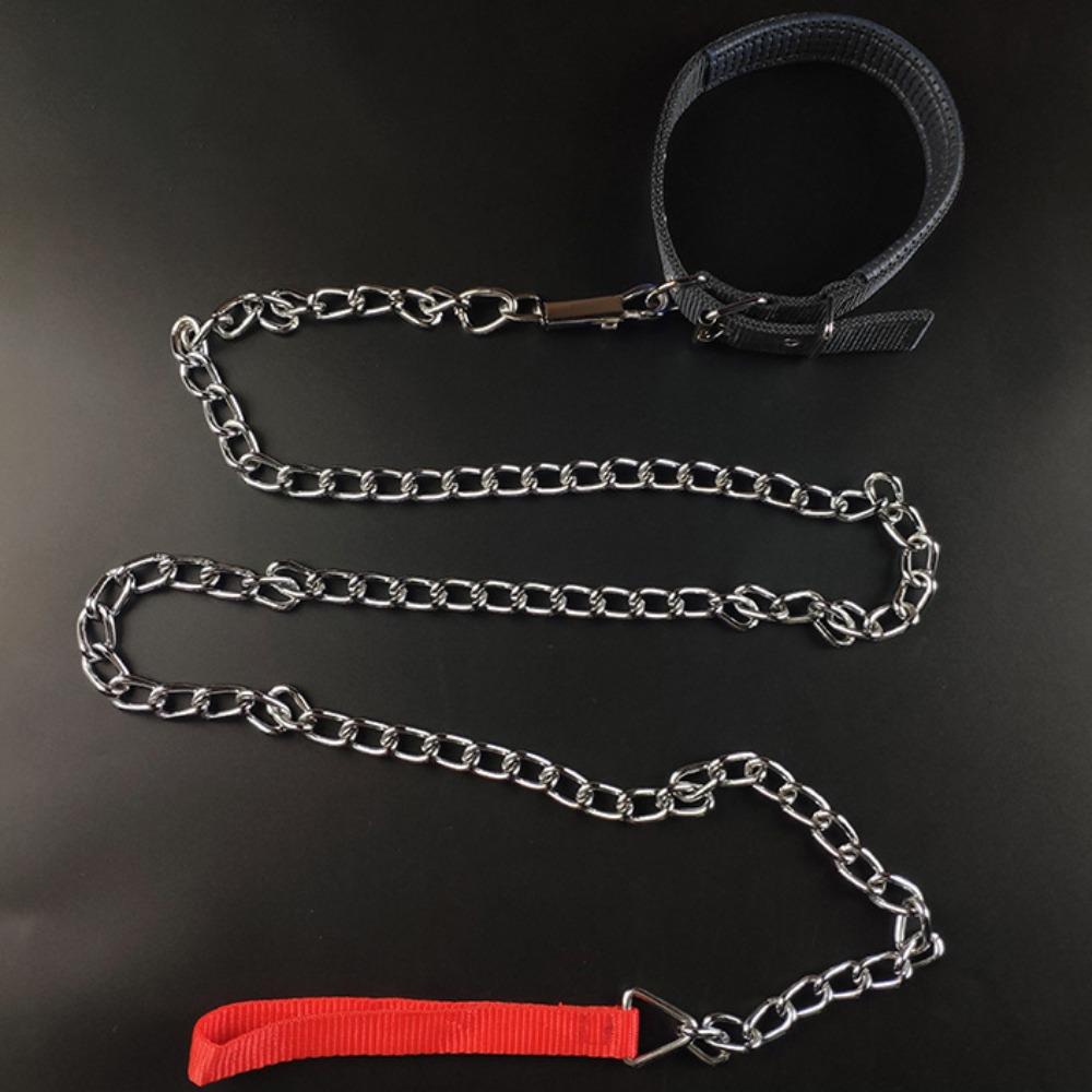 Bite Resistant Pet Dog Leash Anti-wear Dog Traction Rope Dog Harnesses Iron Dog Chain  Outdoor