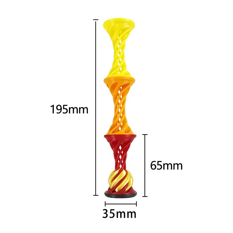 7Pcs/Set 3D Printing Fidget Toy Double Layered Spiral Stress Relief Roller Fingertip Stress Relief