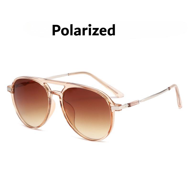 New Fashionable Double-Bridge Sunglasses Outdoor Travel UV Protection Ultra-Lightweight Sun Glasses Classic Driving Shades