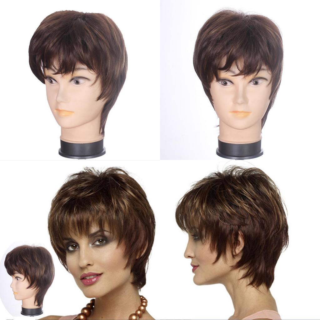 Short Curly Wig With Hightemperature Silk For Fashionable African Style For Women