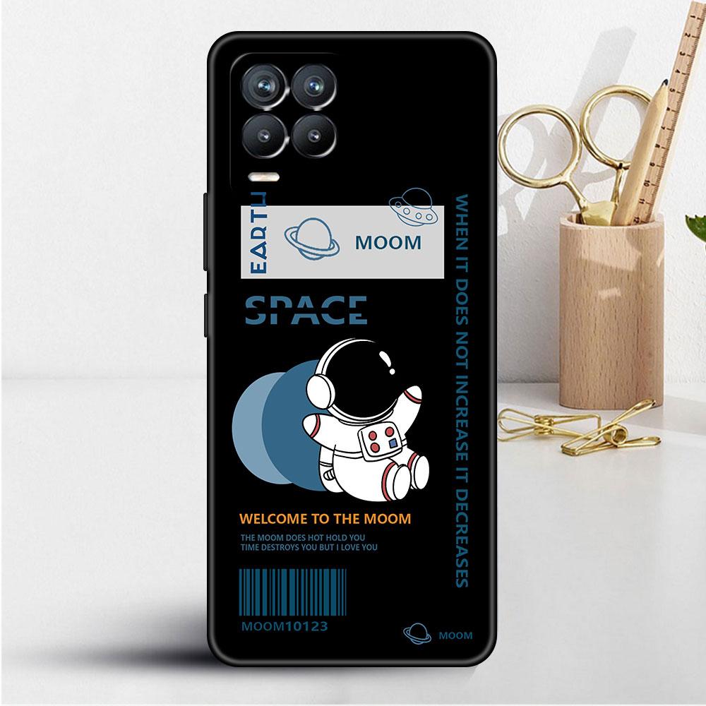 Case For Realme 8 C21y GT Neo 2 3 8i C21 7 C11 6 C12 C35 C3 GT 9 Pro C12 Master Funda Phone Cover Luxury Astronaut