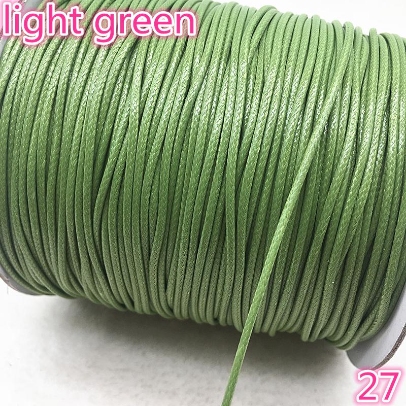 10 Meters 1mm 1.5mm Waxed Cotton Cord Waxed Thread Cord String Strap Necklace Rope Bead for Jewelry Making DIY Bracelet Necklace