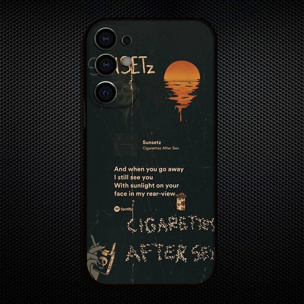 Cigarettes After Sex Phone Case For Samsung S25,S24,S23,S22,S21,S20,Plus,Fe,Lite,Others Black Cover