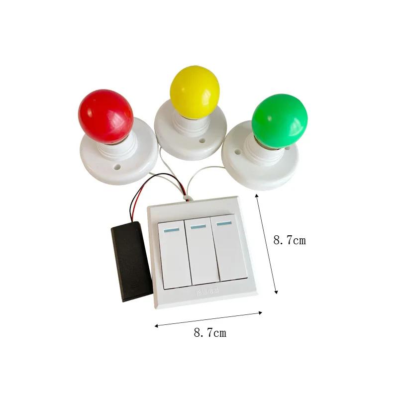 Montessori LED Lights Busy Board Accessory Tricolor Lights Timers Telephone Doorbell Switches Education Toy Puzzle Toy Children