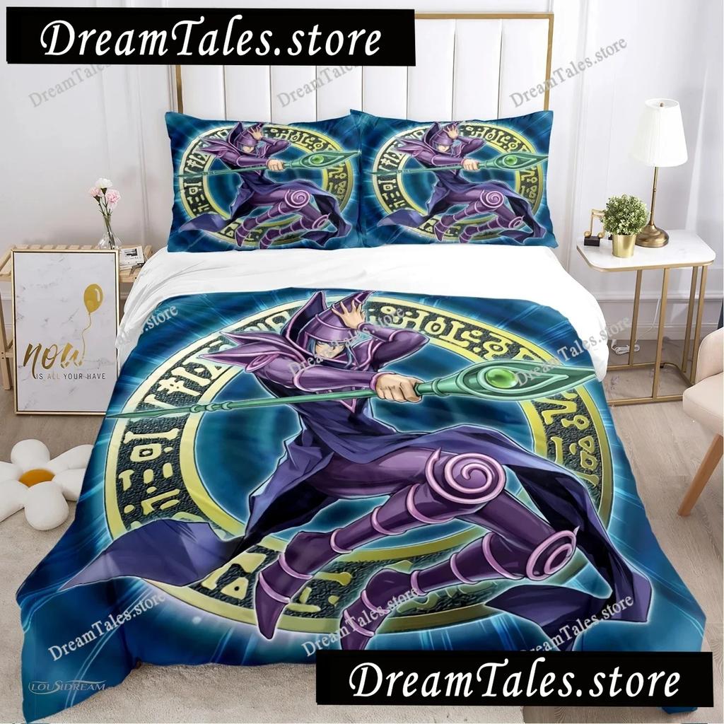 Cartoon Dark Magician Duvet Cover Comforter Fear Bedding Set Soft Quilt Cover And Pillowcases For Teens SingleDoubleQueenKing029