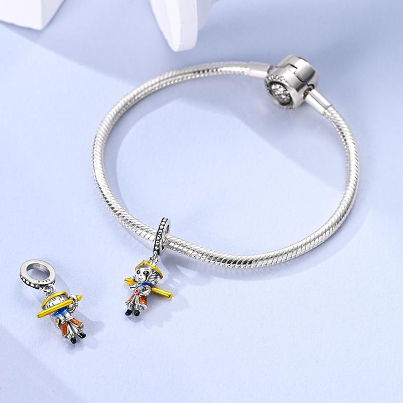 Sun Wukong Monkey Pendants Copper Original Beads Fit Original Charms Bracelet Beads Jewelry Gifts For Women