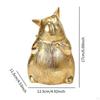 Cat Statue Animal Figurine Decor Holiday Decoration Resin Sculpture Desktop Ornament for Indoor
