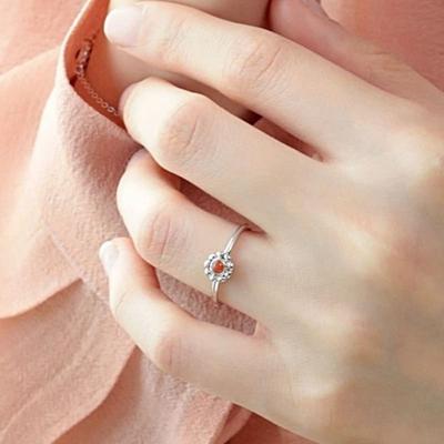 BELLOOGGI Fire Opal Flower Ring
