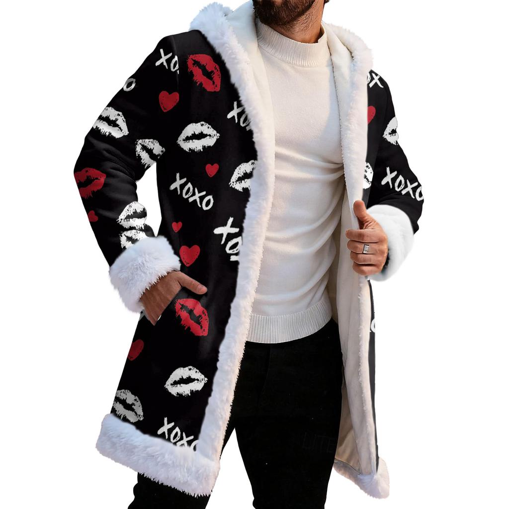 Unisex Kapuzenstrickjacke mit Taschen, Warme Oberbekleidung