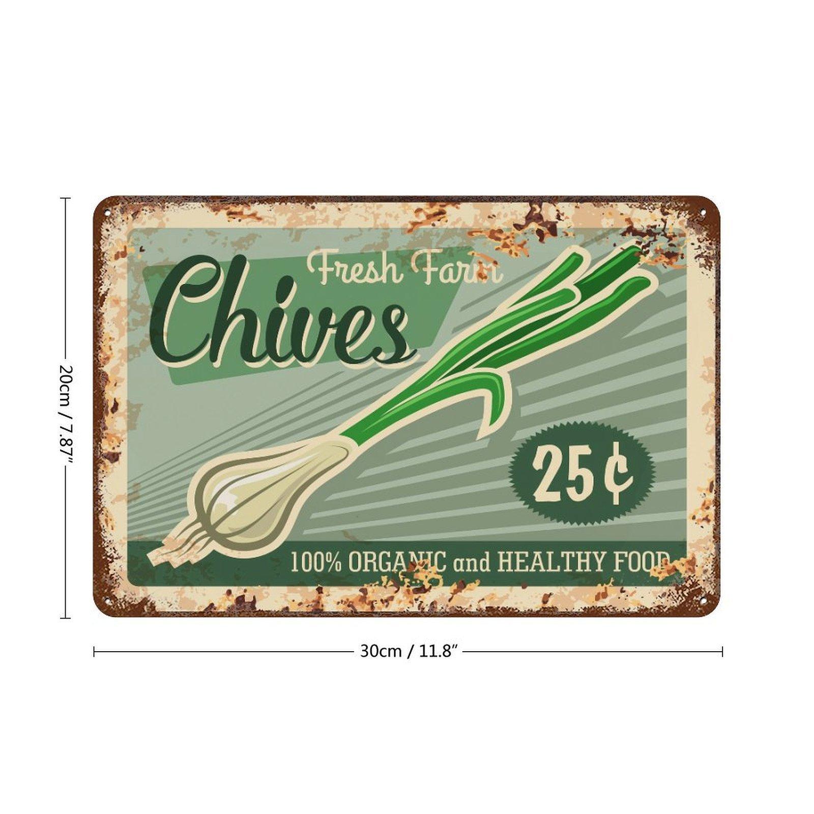 

1 Pack rustic retro metal signage décor, weathered old finish, indoor plate for bar café restaurant home kitchen office or shop walls 20*30CM