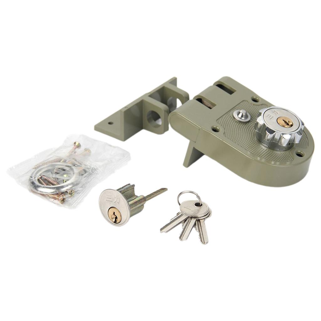 Vintage Style Sliding Door Latches Lock Double Swing Flat Gate Security Push Pull Door Bolts Lock for Homes & Office