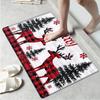 1Pcs Anti Fatigue Kitchen Rugs,Christmas Tree Print Waterproof Non-Slip Thick Cushioned Kitchen Mat Heavy Duty Comfort Standing Mat for Kitchen