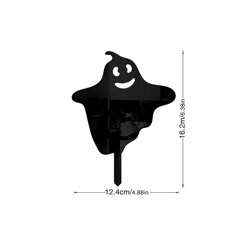

1/3 шт./уп. Садовый знак, фон для вечеринки, украшения, домашний колышек, зеркальная наклейка, фестивальный реквизит, акрил, Хэллоуин
