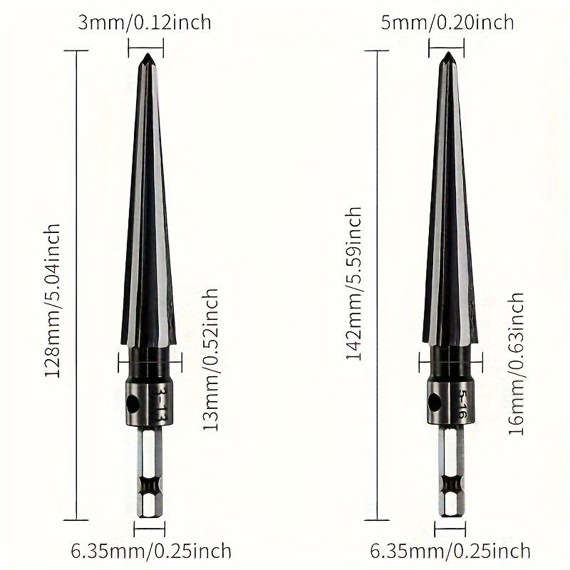 Tapered Hex Reamer, Tapered Reamer, T Handle Taper Reamer, Reamer Tool, Bridge Pin Hole Handheld T Shape Hand Reamer