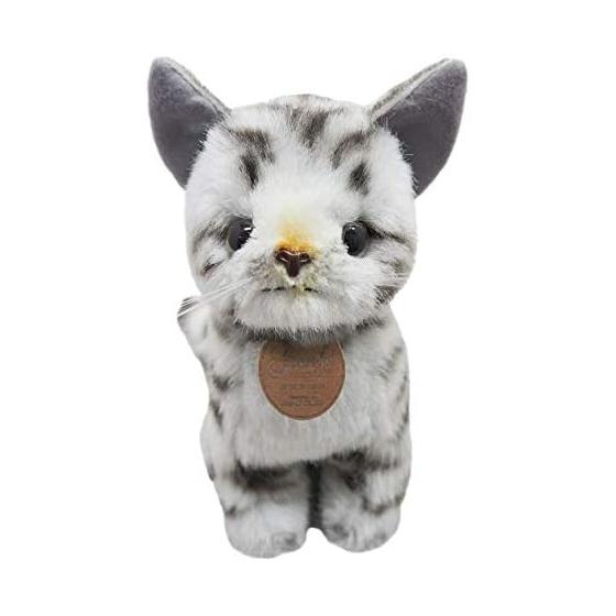 Graceful Cat (Made in Japan) Sitting American Show Gray Plush Toy Total Length 20.5cm
