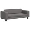 vidaXL Lit pour chien avec extension gris 100x50x30 cm similicuir