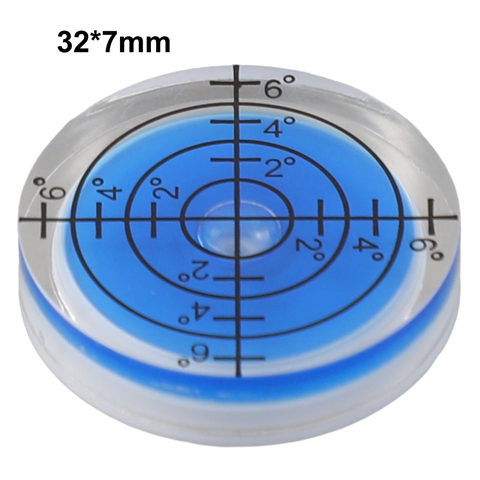 

1/5Pcs 32mm Spirit-Bubble Degree Mark Mini Bubble Level 20°-30° Accuracy Round Measuring Meter Professional Measuring Tools