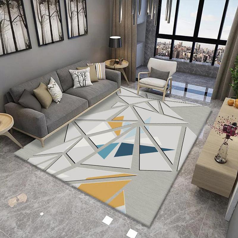 Style Living Room Carpet Floor Mat Simple Nordic Printed Carpet Bedroom Bedside Blanket Wholesale