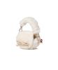 Covernat Woman Clover Heart Fluffy Pouch Ivory