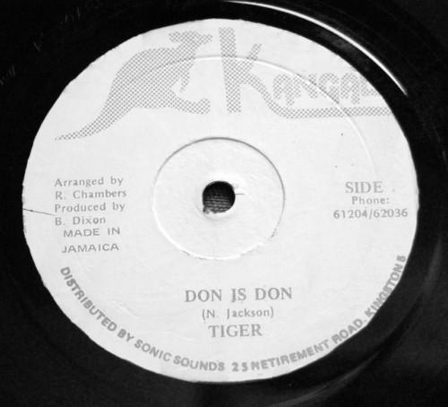 

12inch Record TIGER - Don Is Don NONE Kangal Jamaica Reggae, Ska & Dub Used