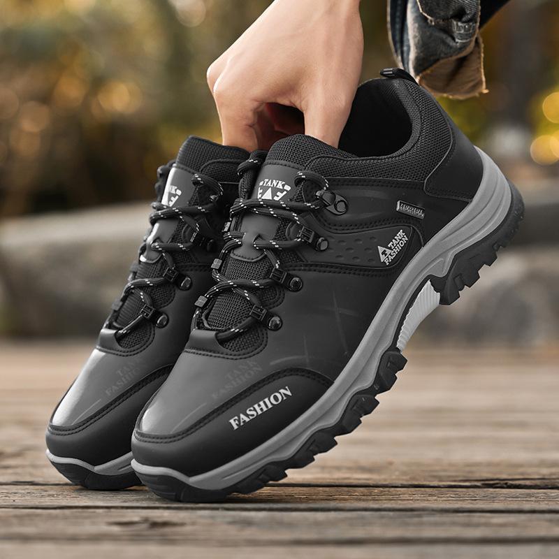 Spring New Hiking Shoes Men's Shoes Breathable Construction Site Work Non-slip Wear-resistant Sports Leisure Work Shoes Men