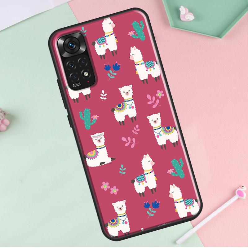 

Лама Лама Альпака для Redmi Note 12 Pro Plus Чехол для Redmi Note 10 8 9 11 Pro 12S 11S 10S 9S 9C 10C 12C Чехол Redmi Note 10 4G